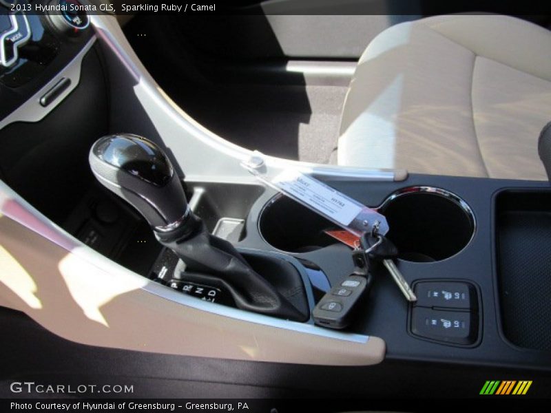 Sparkling Ruby / Camel 2013 Hyundai Sonata GLS