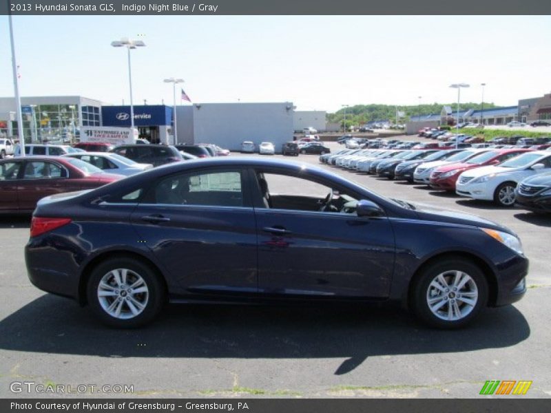 Indigo Night Blue / Gray 2013 Hyundai Sonata GLS