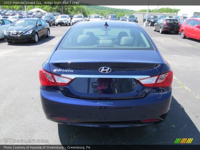 Indigo Night Blue / Gray 2013 Hyundai Sonata GLS