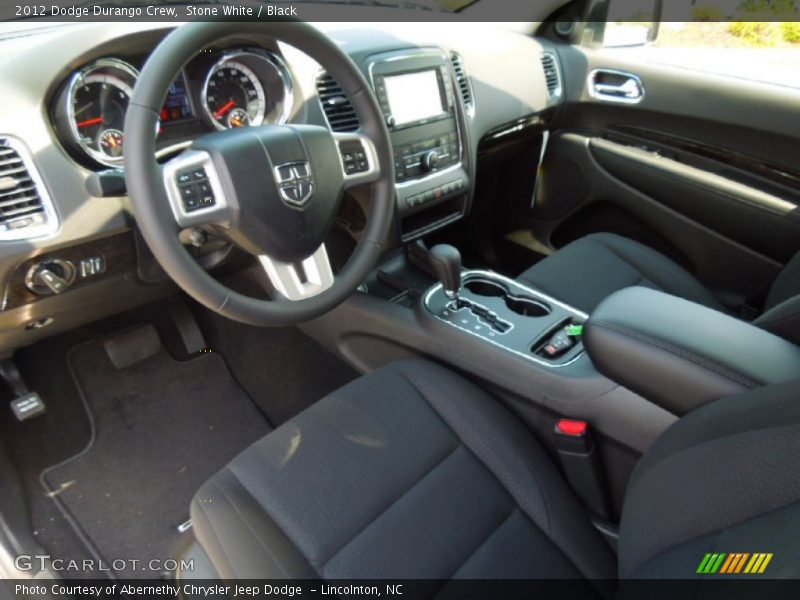 Black Interior - 2012 Durango Crew 
