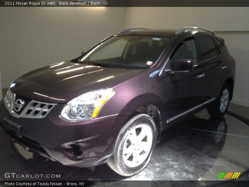Black Amethyst / Black 2011 Nissan Rogue SV AWD