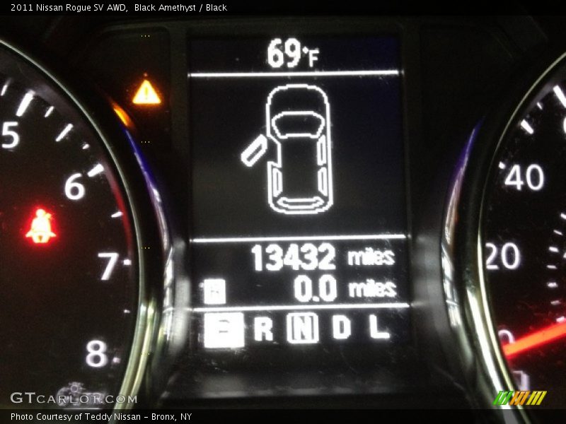 Black Amethyst / Black 2011 Nissan Rogue SV AWD