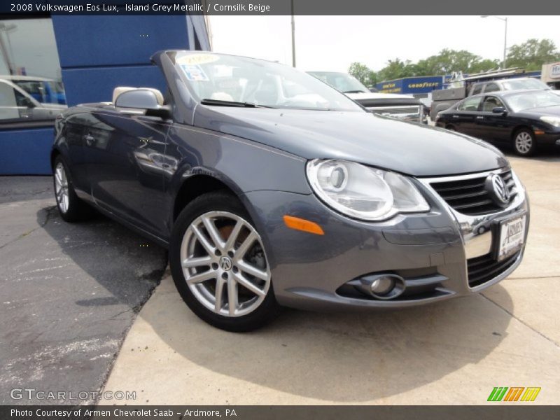 Island Grey Metallic / Cornsilk Beige 2008 Volkswagen Eos Lux