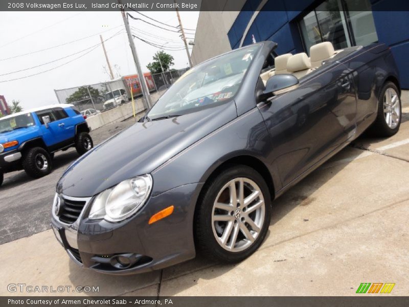Island Grey Metallic / Cornsilk Beige 2008 Volkswagen Eos Lux