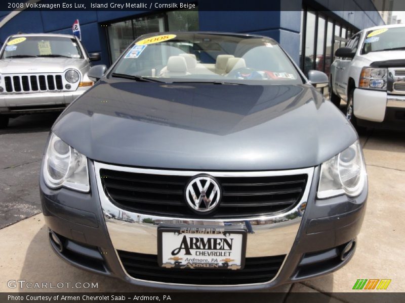Island Grey Metallic / Cornsilk Beige 2008 Volkswagen Eos Lux