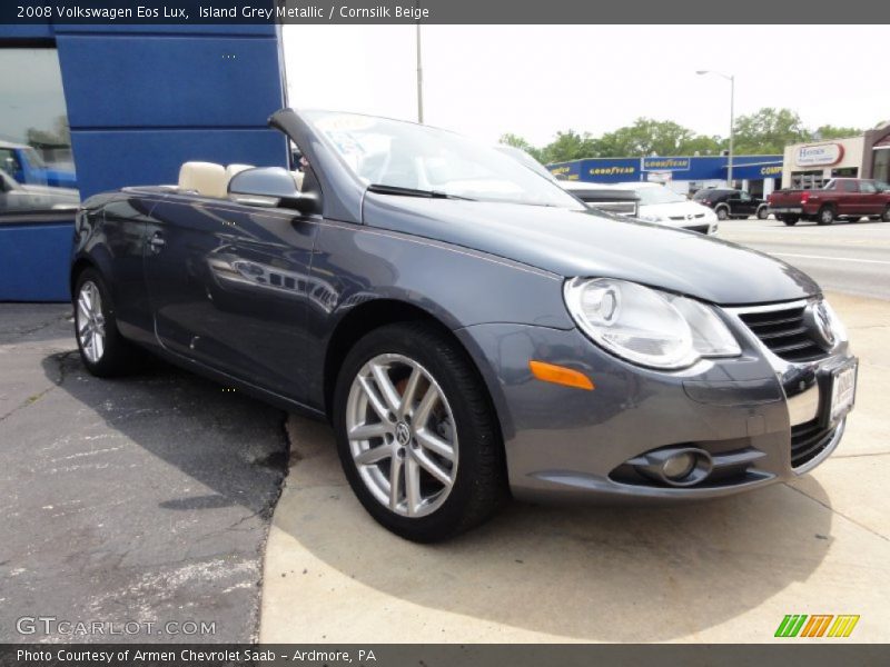 Island Grey Metallic / Cornsilk Beige 2008 Volkswagen Eos Lux