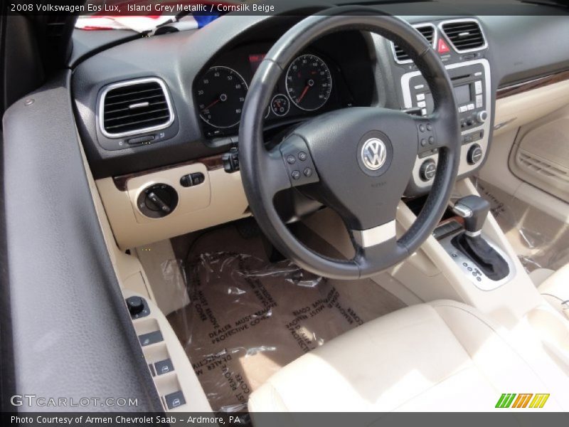 Island Grey Metallic / Cornsilk Beige 2008 Volkswagen Eos Lux