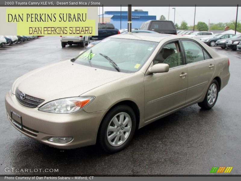 Desert Sand Mica / Stone 2003 Toyota Camry XLE V6
