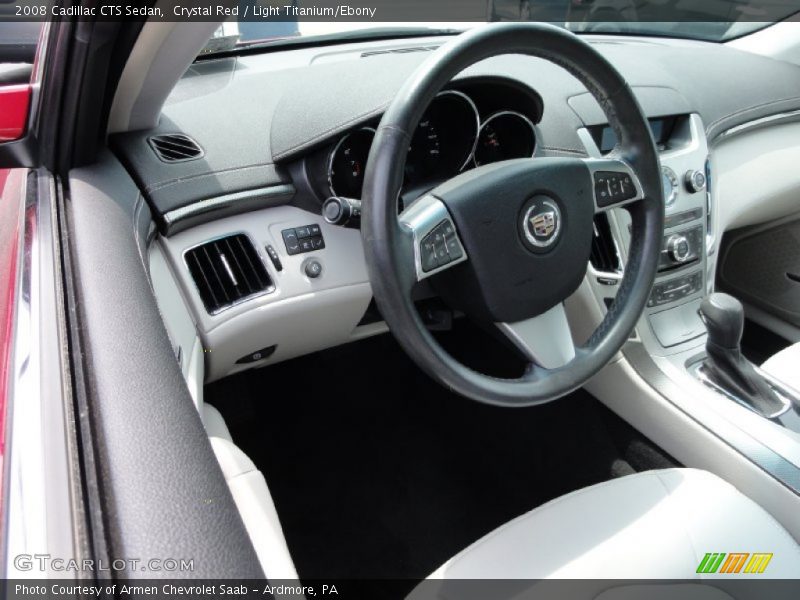 Crystal Red / Light Titanium/Ebony 2008 Cadillac CTS Sedan