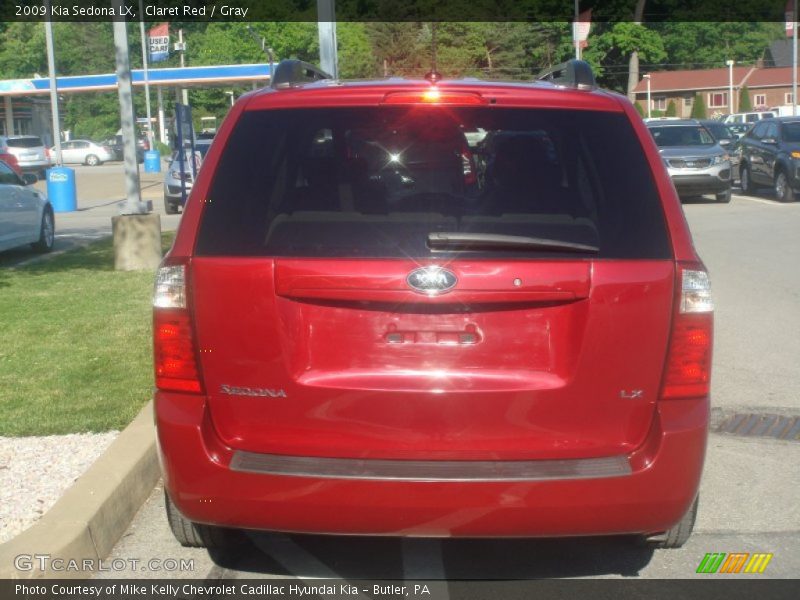Claret Red / Gray 2009 Kia Sedona LX