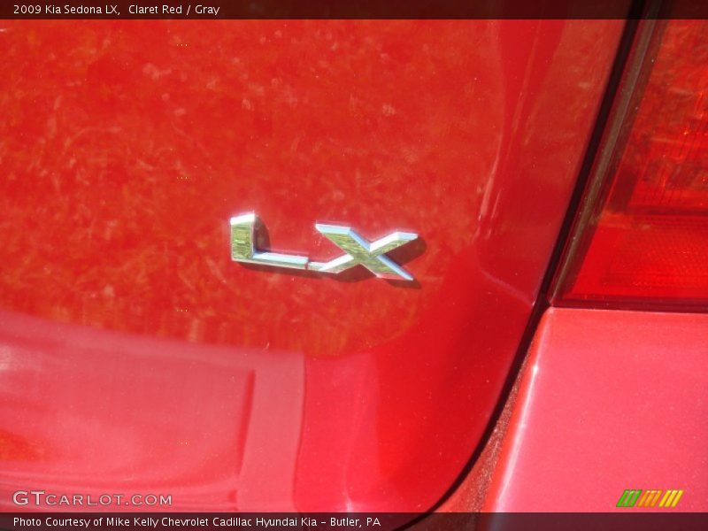 Claret Red / Gray 2009 Kia Sedona LX