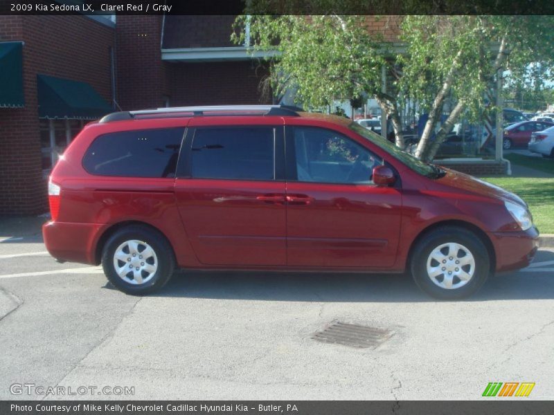 Claret Red / Gray 2009 Kia Sedona LX
