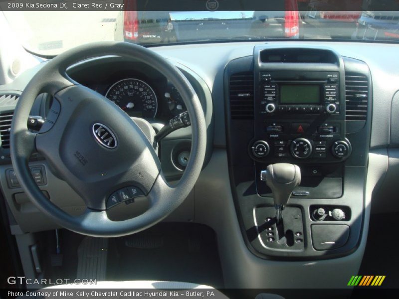 Claret Red / Gray 2009 Kia Sedona LX