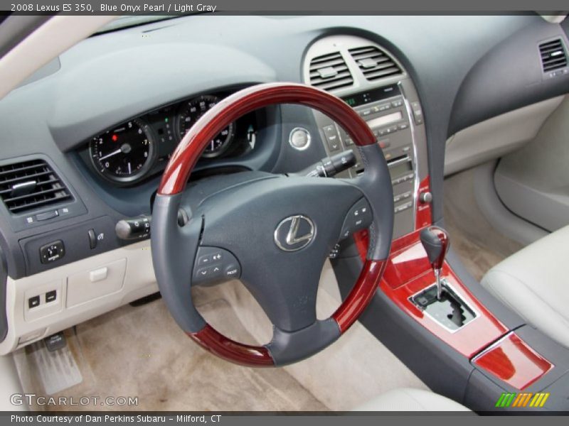 Blue Onyx Pearl / Light Gray 2008 Lexus ES 350