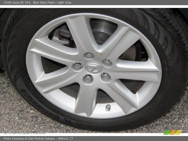 Blue Onyx Pearl / Light Gray 2008 Lexus ES 350