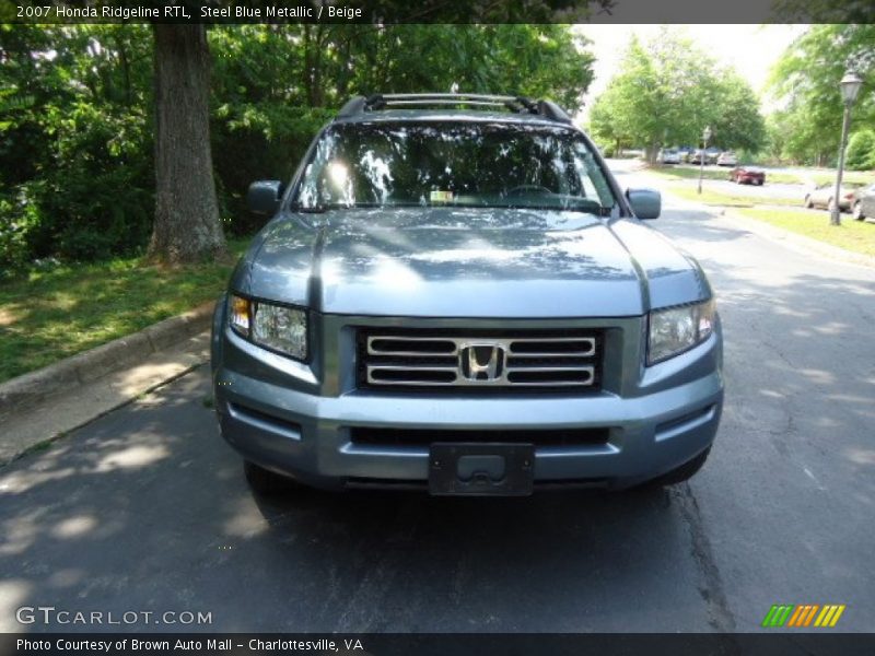 Steel Blue Metallic / Beige 2007 Honda Ridgeline RTL