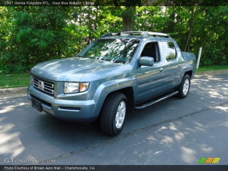 Steel Blue Metallic / Beige 2007 Honda Ridgeline RTL