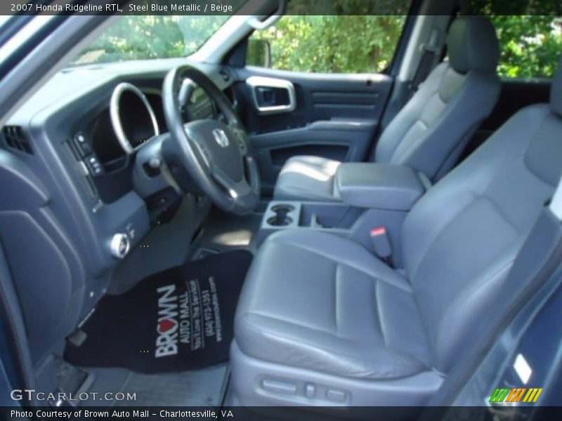 Steel Blue Metallic / Beige 2007 Honda Ridgeline RTL
