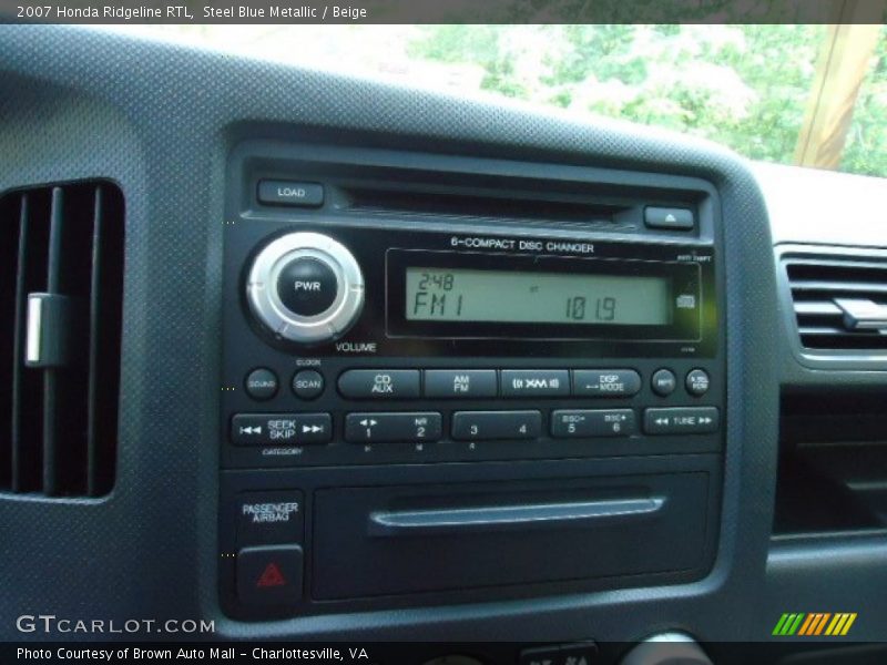 Steel Blue Metallic / Beige 2007 Honda Ridgeline RTL