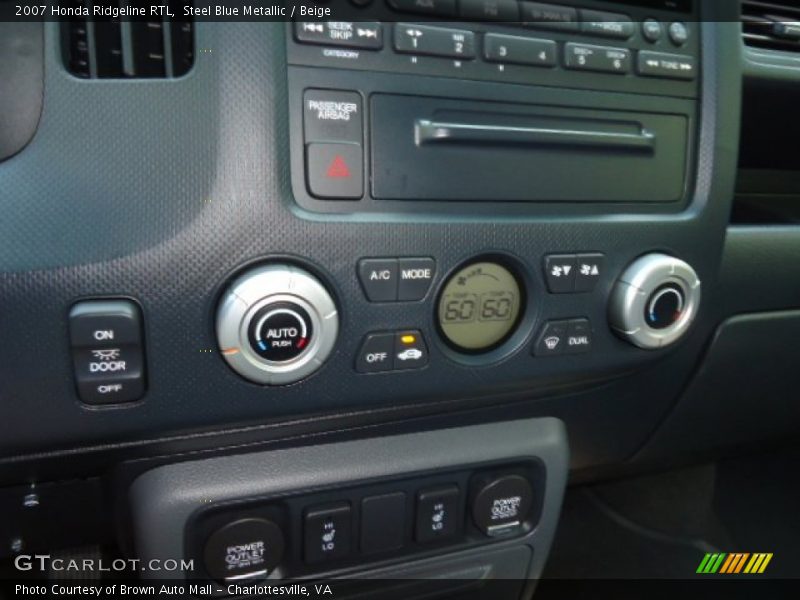 Steel Blue Metallic / Beige 2007 Honda Ridgeline RTL