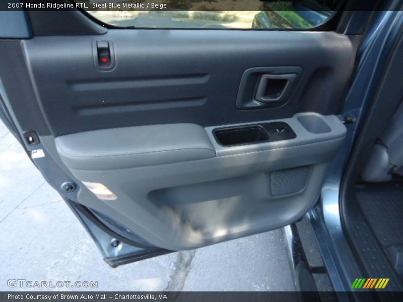 Steel Blue Metallic / Beige 2007 Honda Ridgeline RTL