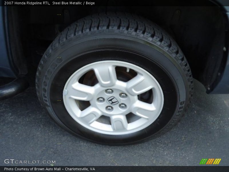 Steel Blue Metallic / Beige 2007 Honda Ridgeline RTL