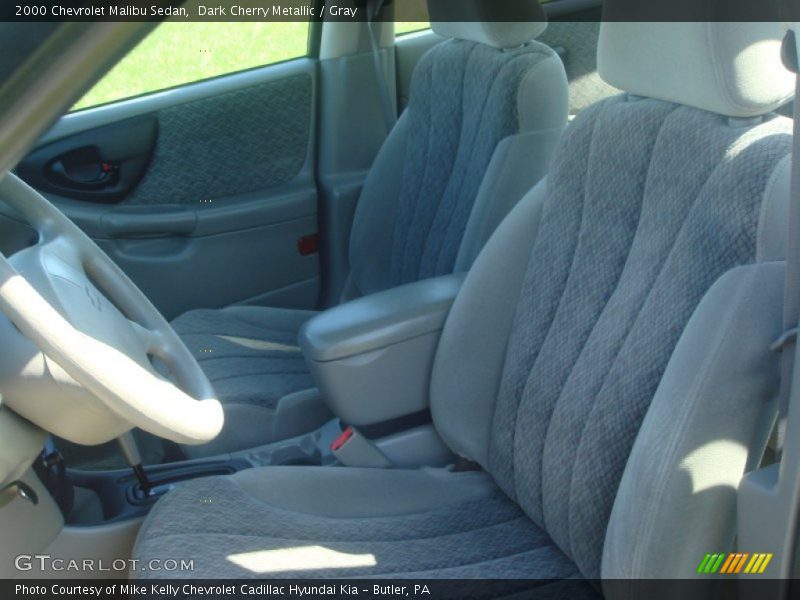 Dark Cherry Metallic / Gray 2000 Chevrolet Malibu Sedan