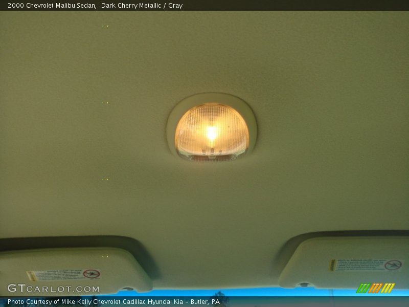 Dark Cherry Metallic / Gray 2000 Chevrolet Malibu Sedan