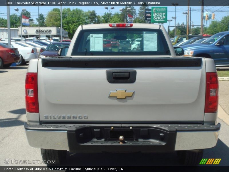 Silver Birch Metallic / Dark Titanium 2008 Chevrolet Silverado 1500 Work Truck Regular Cab