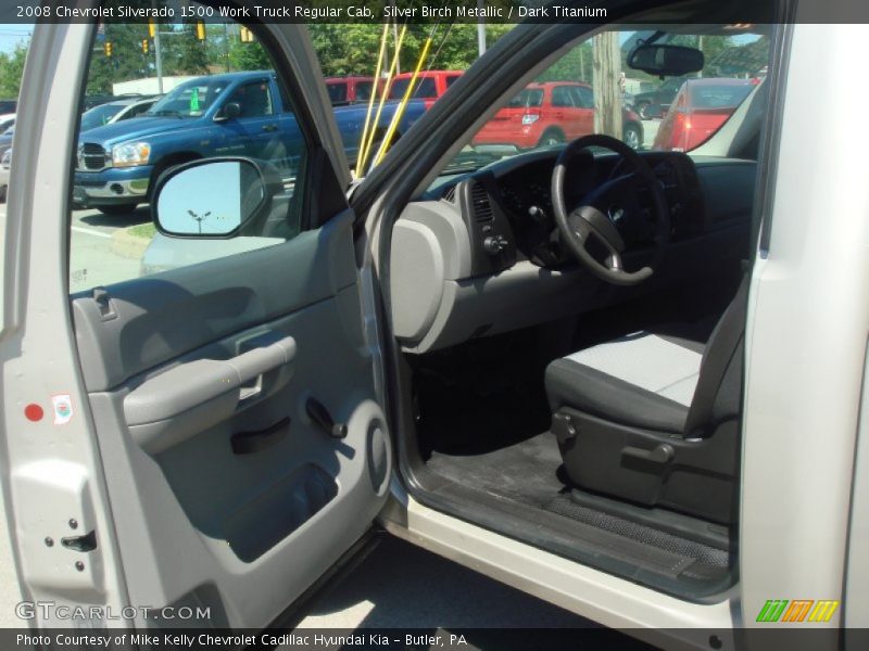 Silver Birch Metallic / Dark Titanium 2008 Chevrolet Silverado 1500 Work Truck Regular Cab