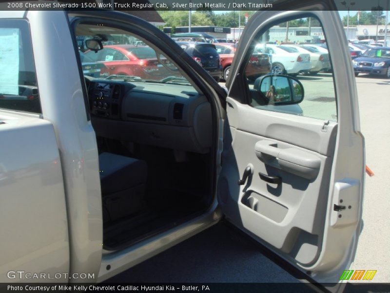 Silver Birch Metallic / Dark Titanium 2008 Chevrolet Silverado 1500 Work Truck Regular Cab