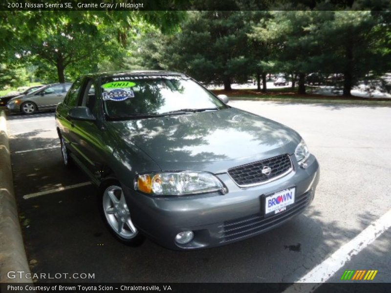 Granite Gray / Midnight 2001 Nissan Sentra SE