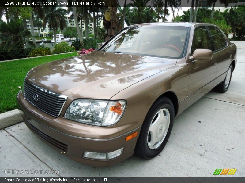 Copper Brown Pearl Metallic / Ivory 1998 Lexus LS 400
