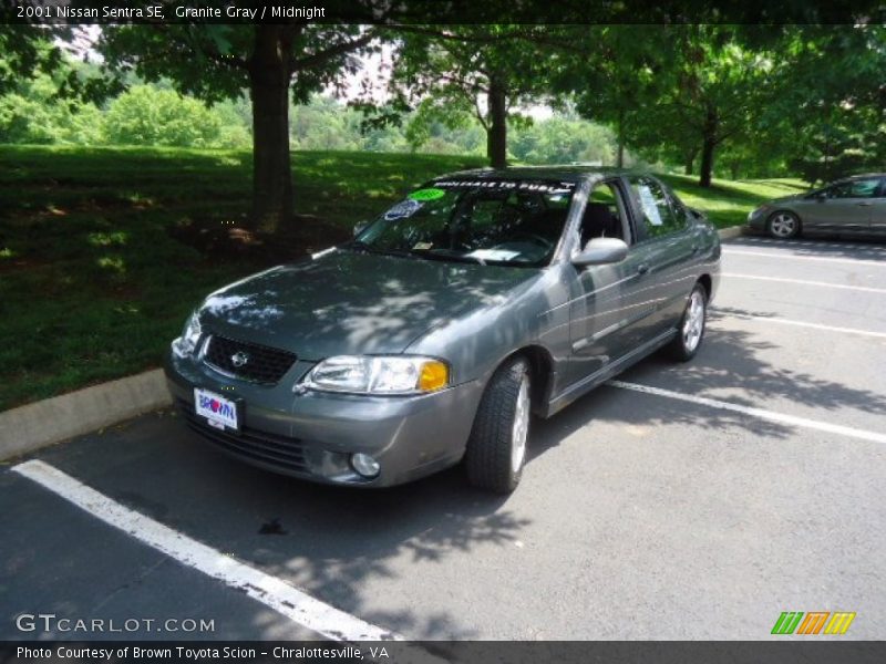 Granite Gray / Midnight 2001 Nissan Sentra SE
