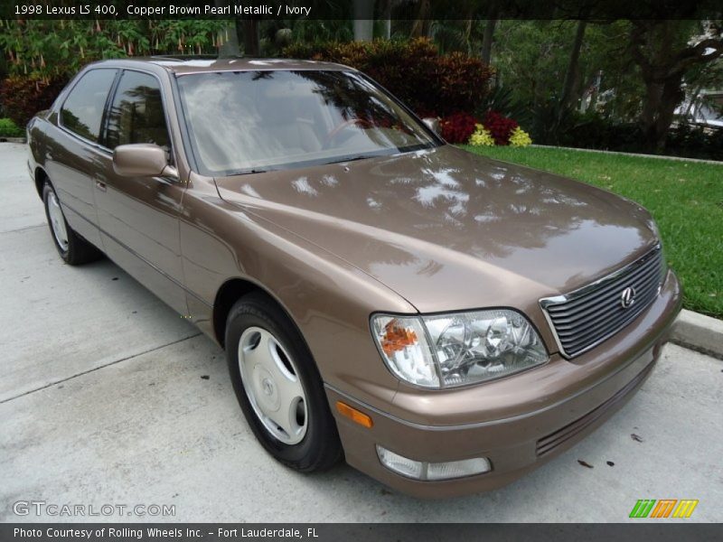 Copper Brown Pearl Metallic / Ivory 1998 Lexus LS 400