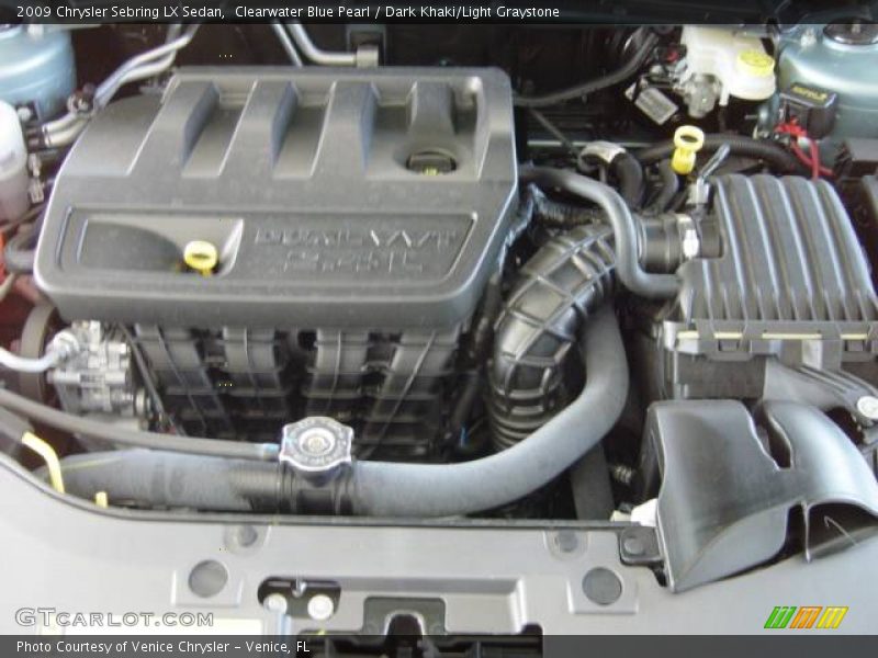 Clearwater Blue Pearl / Dark Khaki/Light Graystone 2009 Chrysler Sebring LX Sedan