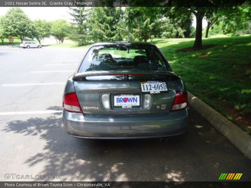 Granite Gray / Midnight 2001 Nissan Sentra SE