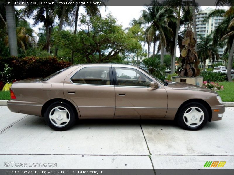 Copper Brown Pearl Metallic / Ivory 1998 Lexus LS 400