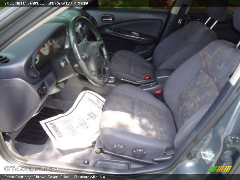 Granite Gray / Midnight 2001 Nissan Sentra SE
