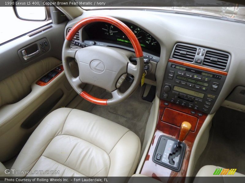 Copper Brown Pearl Metallic / Ivory 1998 Lexus LS 400