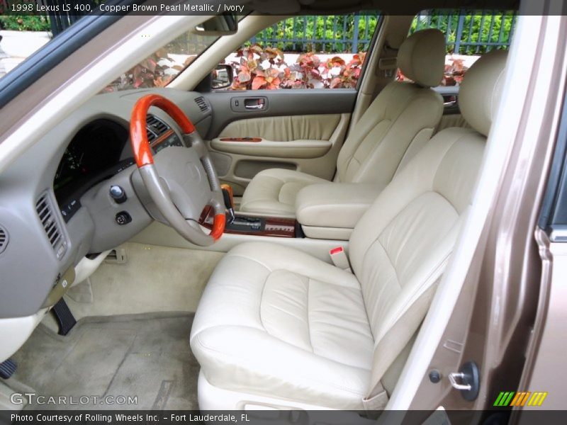 Copper Brown Pearl Metallic / Ivory 1998 Lexus LS 400