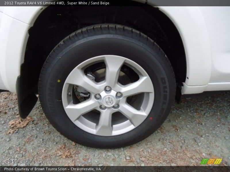 Super White / Sand Beige 2012 Toyota RAV4 V6 Limited 4WD