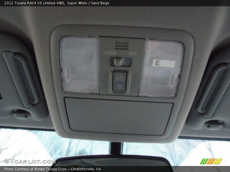 Super White / Sand Beige 2012 Toyota RAV4 V6 Limited 4WD