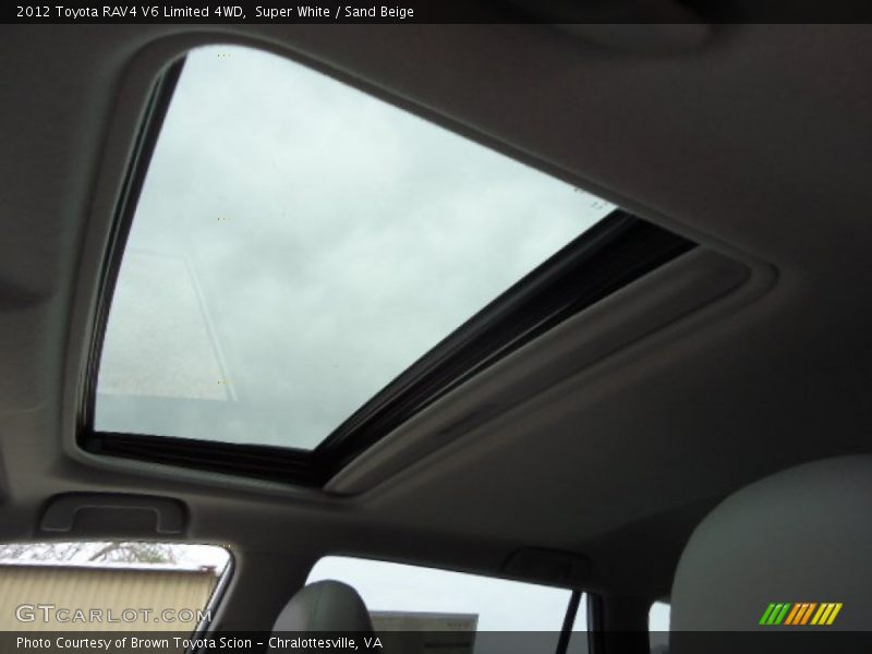 Super White / Sand Beige 2012 Toyota RAV4 V6 Limited 4WD