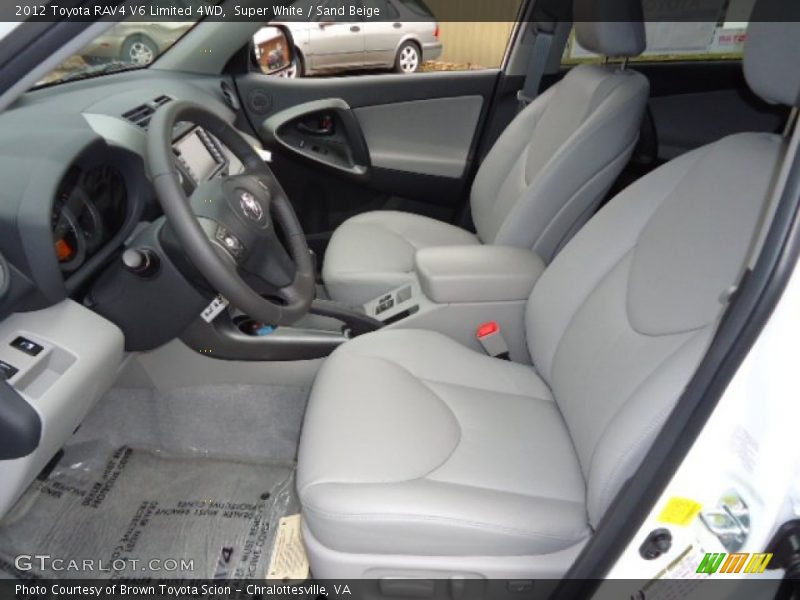 Super White / Sand Beige 2012 Toyota RAV4 V6 Limited 4WD