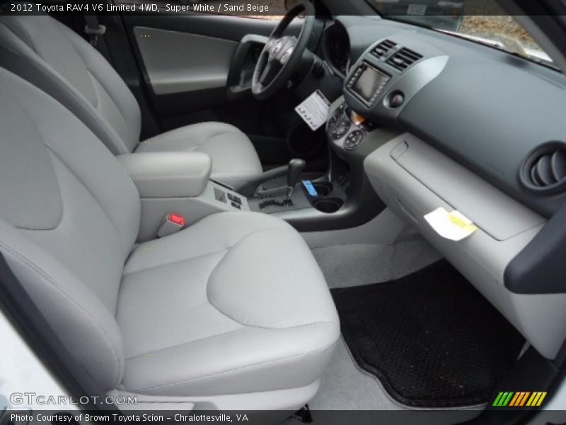 Super White / Sand Beige 2012 Toyota RAV4 V6 Limited 4WD