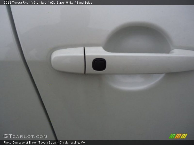 Super White / Sand Beige 2012 Toyota RAV4 V6 Limited 4WD