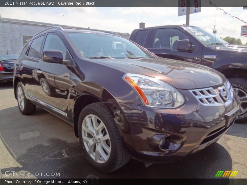 Cayenne Red / Black 2011 Nissan Rogue SL AWD