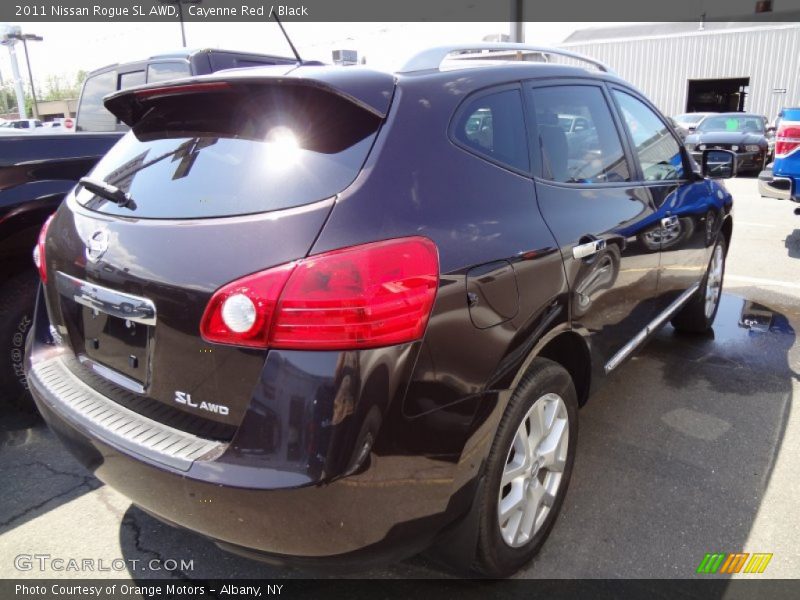 Cayenne Red / Black 2011 Nissan Rogue SL AWD