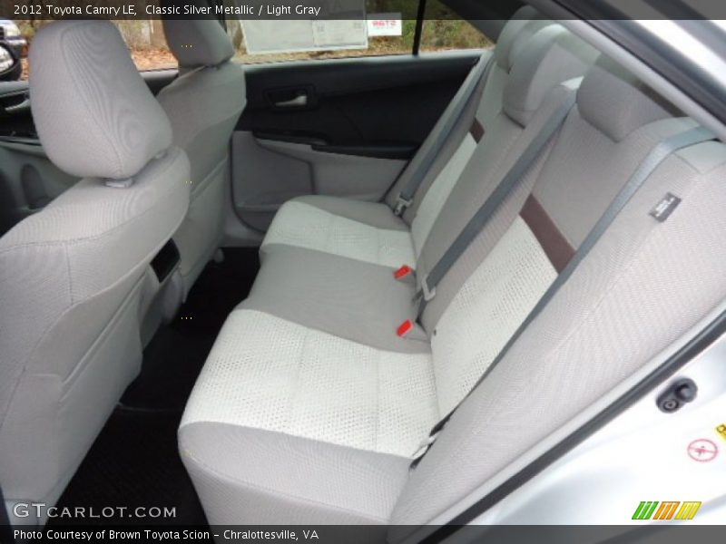 Classic Silver Metallic / Light Gray 2012 Toyota Camry LE